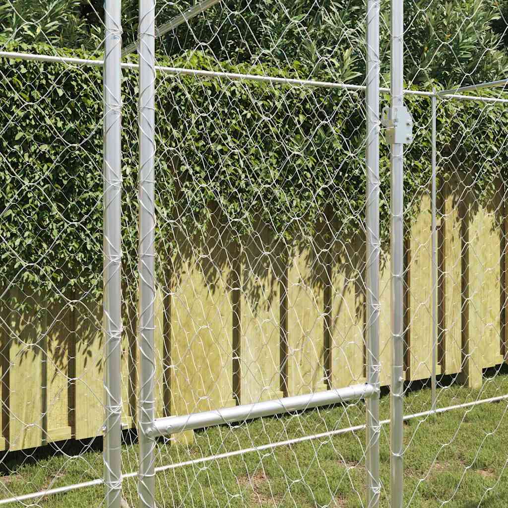 Κλουβί σκύλου Ασημί 600 x 200 x 200 εκ. Επικαλυμμένος Χάλυβας