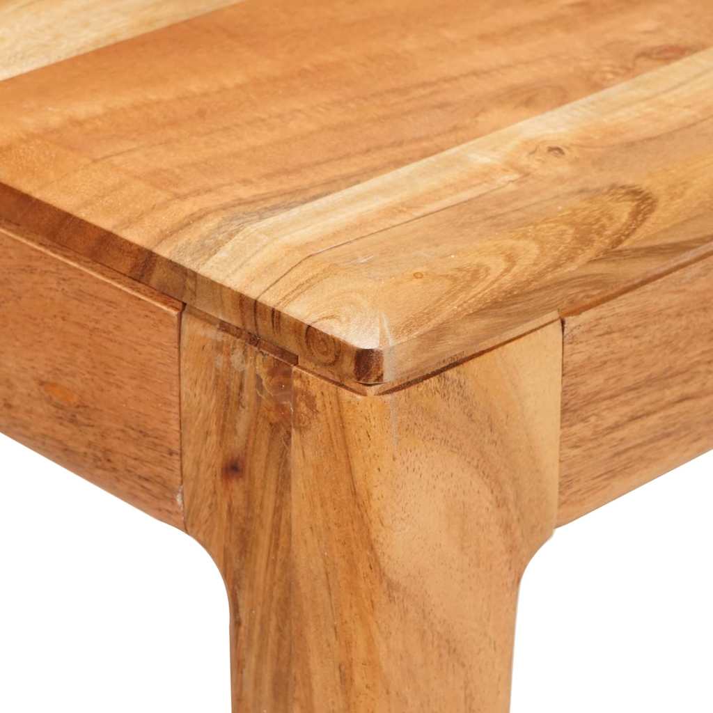 Τραπεζαρία 110 x 55 x 76 cm Στερεό Ξύλο Ακακίας Καφέ Ορθογώνιος