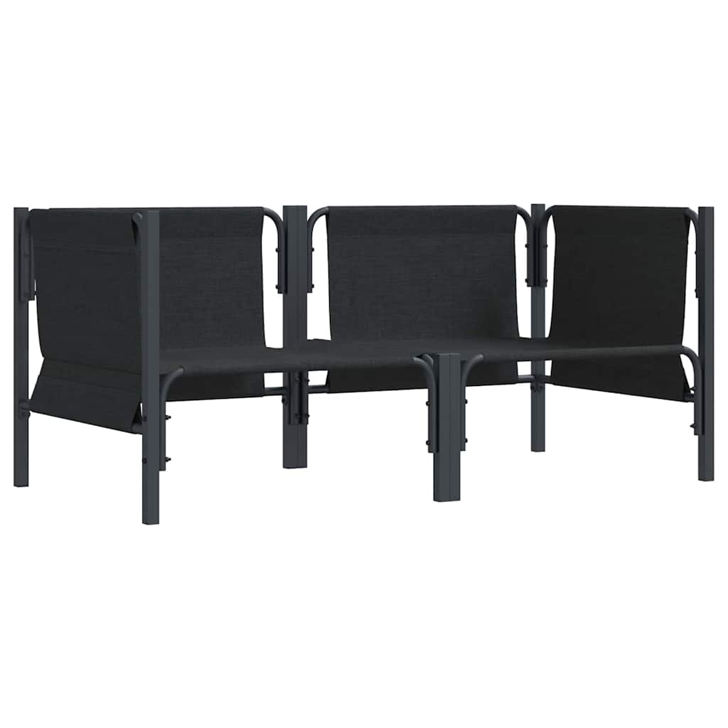 Εξωτερικά Έπιπλα 2 Τεμάχιο Ανθρακί 80 x 80 x 71 cm Ατσάλι