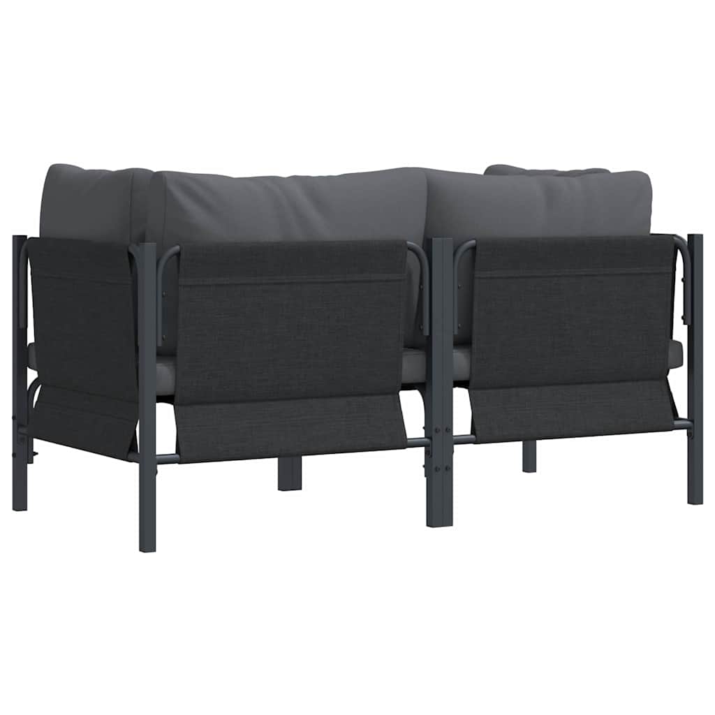 Εξωτερικά Έπιπλα 2 Τεμάχιο Ανθρακί 80 x 80 x 71 cm Ατσάλι