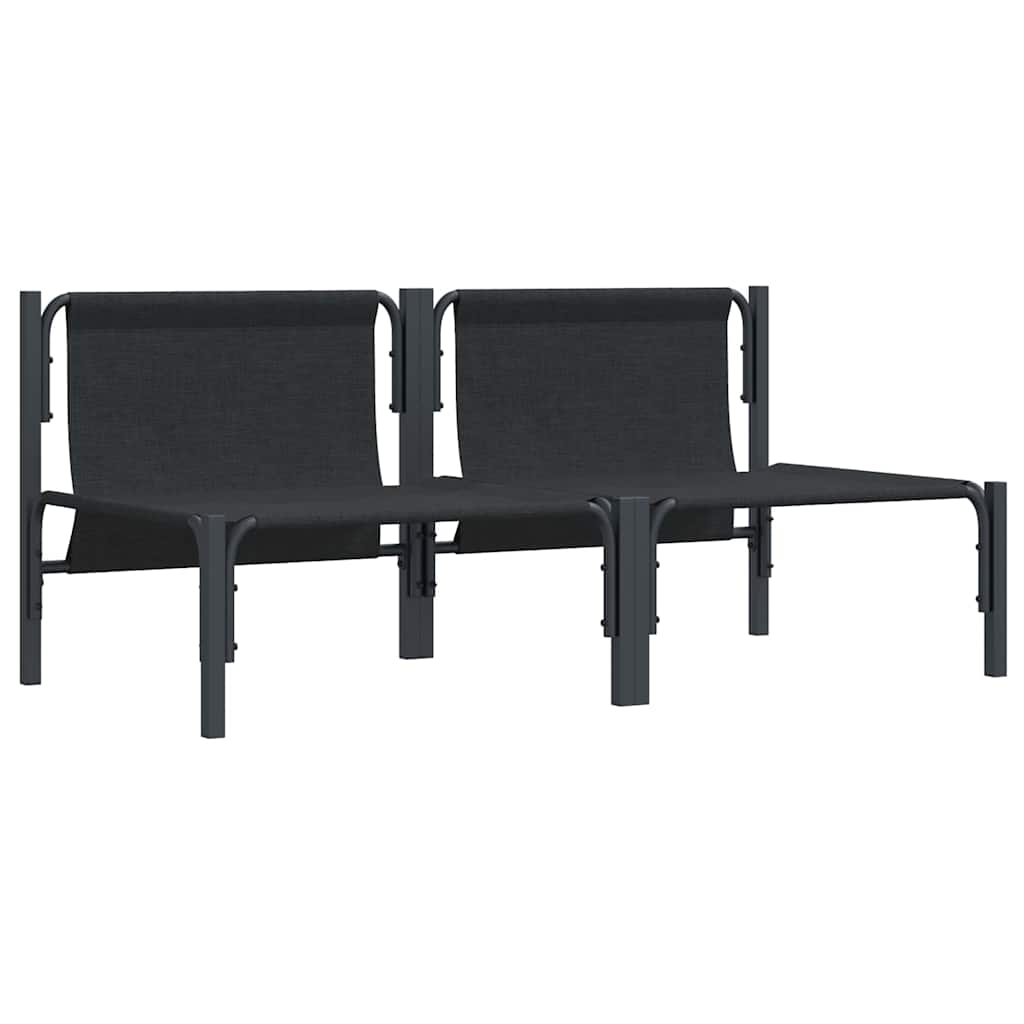 Εξωτερικά Έπιπλα 2 Τεμάχιο Ανθρακί 80 x 80 x 71 cm Ατσάλι