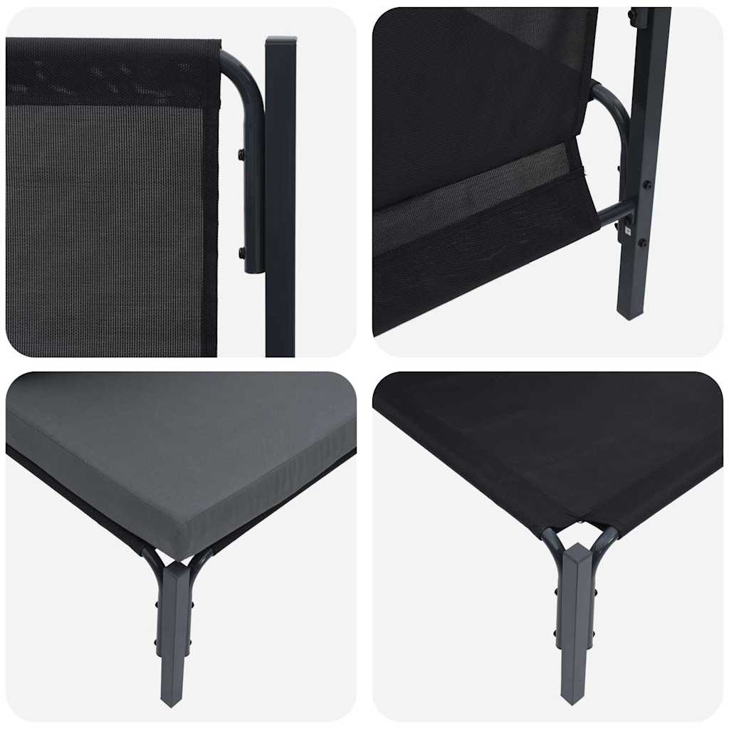 Εξωτερικά Έπιπλα 3 Τεμάχιο Ανθρακί 80 x 80 x 71 cm Ατσάλι