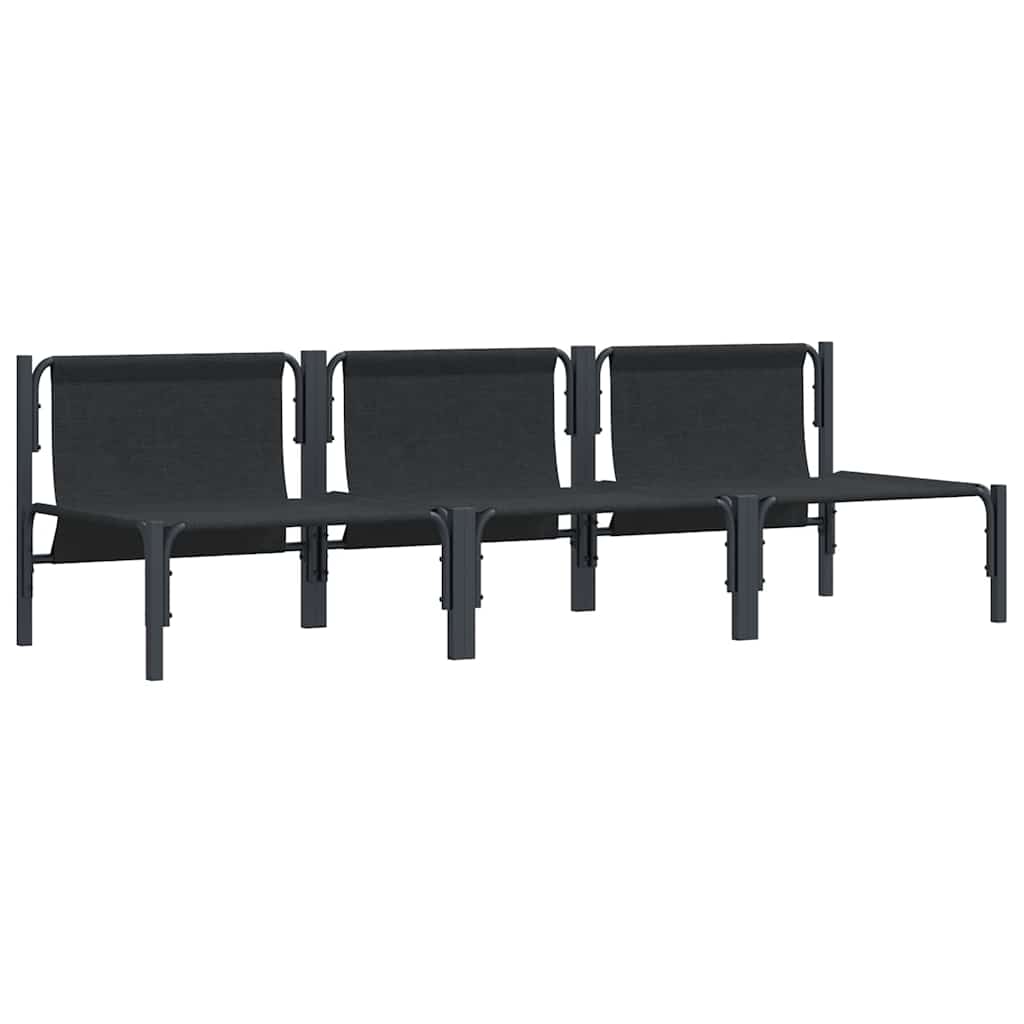 Εξωτερικά Έπιπλα 3 Τεμάχιο Ανθρακί 80 x 80 x 71 cm Ατσάλι