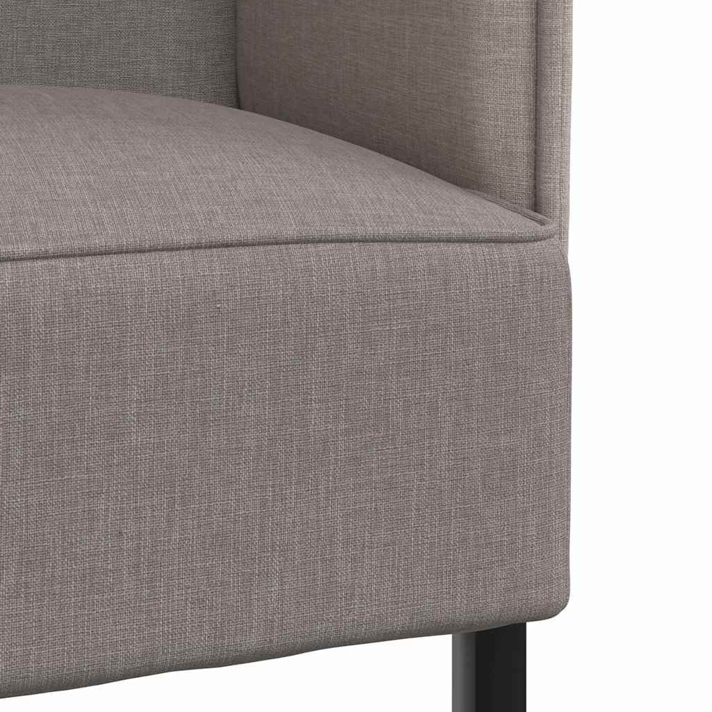 Καναπές Υψηλής Πλάτης Taupe 109 x 56 x 121 εκ. ύφασμα