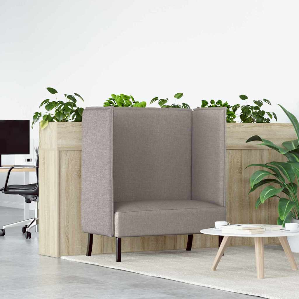 Καναπές Υψηλής Πλάτης Taupe 109 x 56 x 121 εκ. ύφασμα