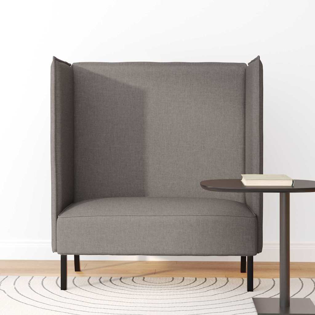 Καναπές Υψηλής Πλάτης Taupe 109 x 56 x 121 εκ. ύφασμα