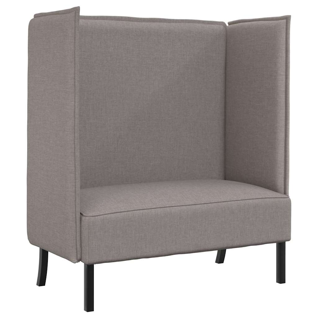 Καναπές Υψηλής Πλάτης Taupe 109 x 56 x 121 εκ. ύφασμα