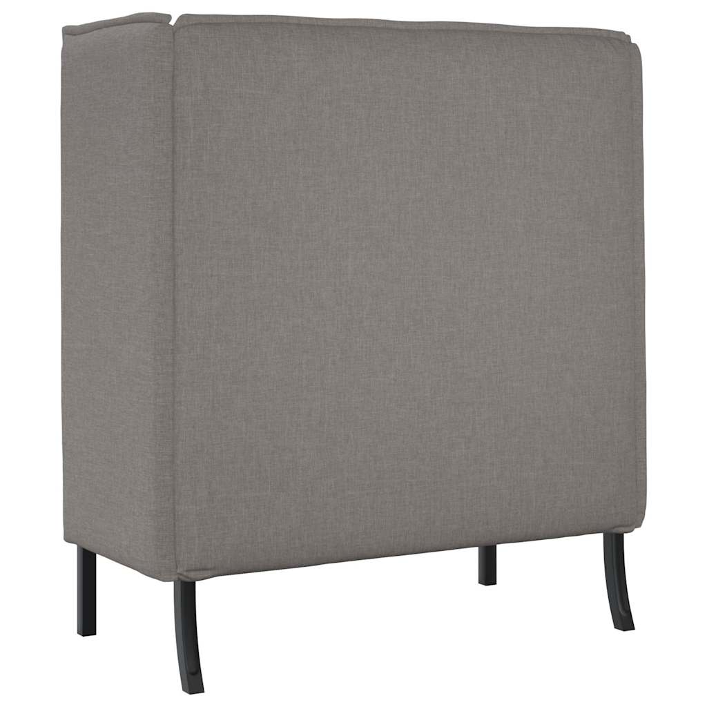 Καναπές Υψηλής Πλάτης Taupe 109 x 56 x 121 εκ. ύφασμα