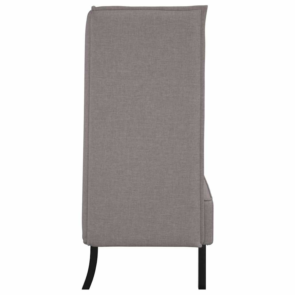 Καναπές Υψηλής Πλάτης Taupe 109 x 56 x 121 εκ. ύφασμα