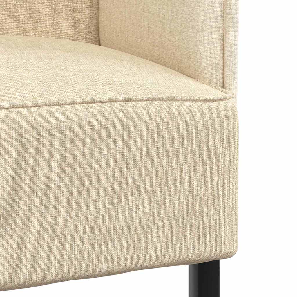 Καναπές Υψηλής Πλάτης 101cm Κρεμ ύφασμα