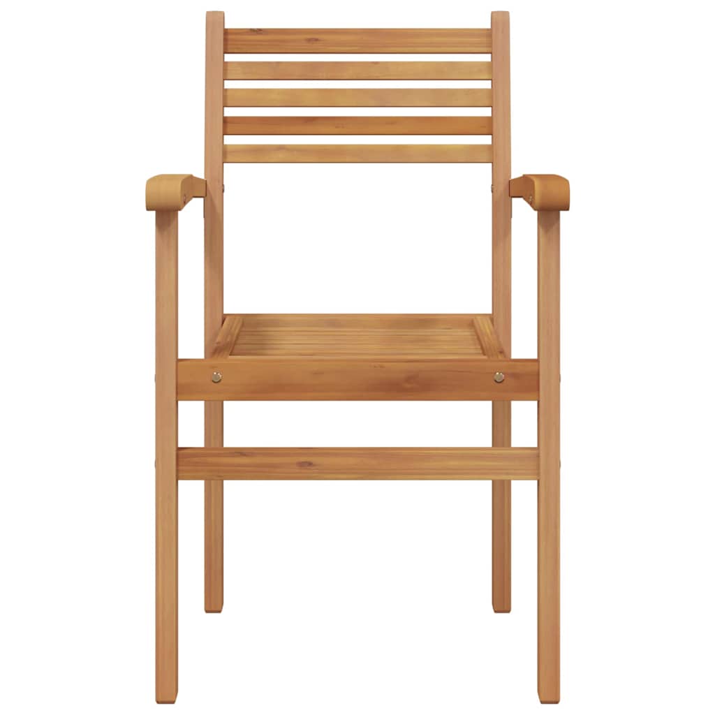 Καρέκλα 8 τμχ. Καφέ Στερεό Ξύλο Τίκ