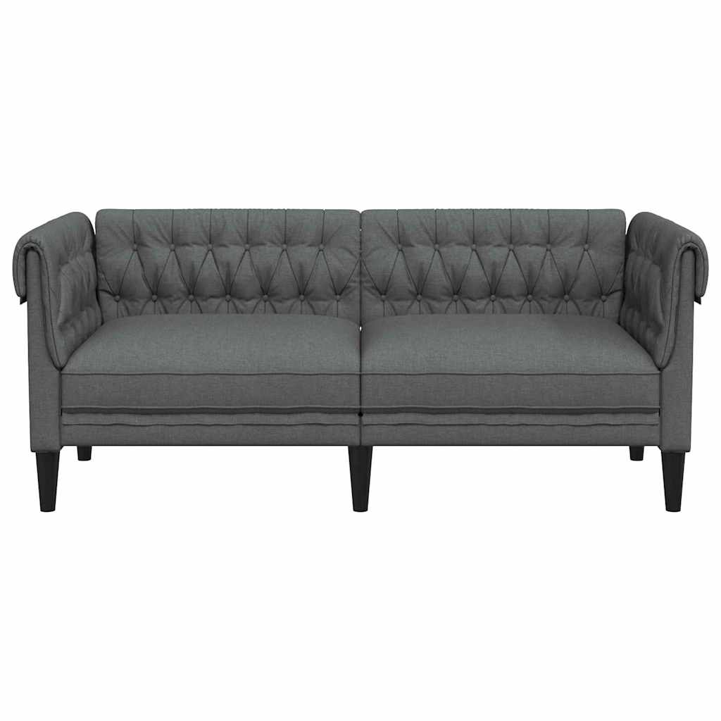 Καναπές Σκούρο Γκρι 182,5 x 74,5 x 74,5 εκατοστά Πολυεστέρας