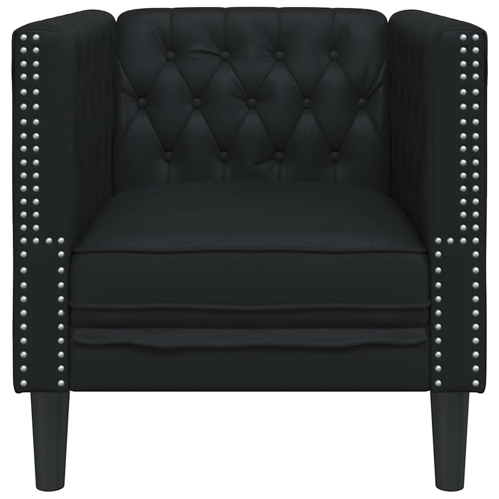 Καναπές Μαύρο 74,5 x 71 x 70,5 εκ. PVC