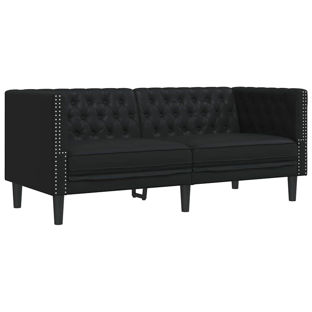 Καναπές Μαύρο 174 x 74,5 x 70,5 εκ. PVC