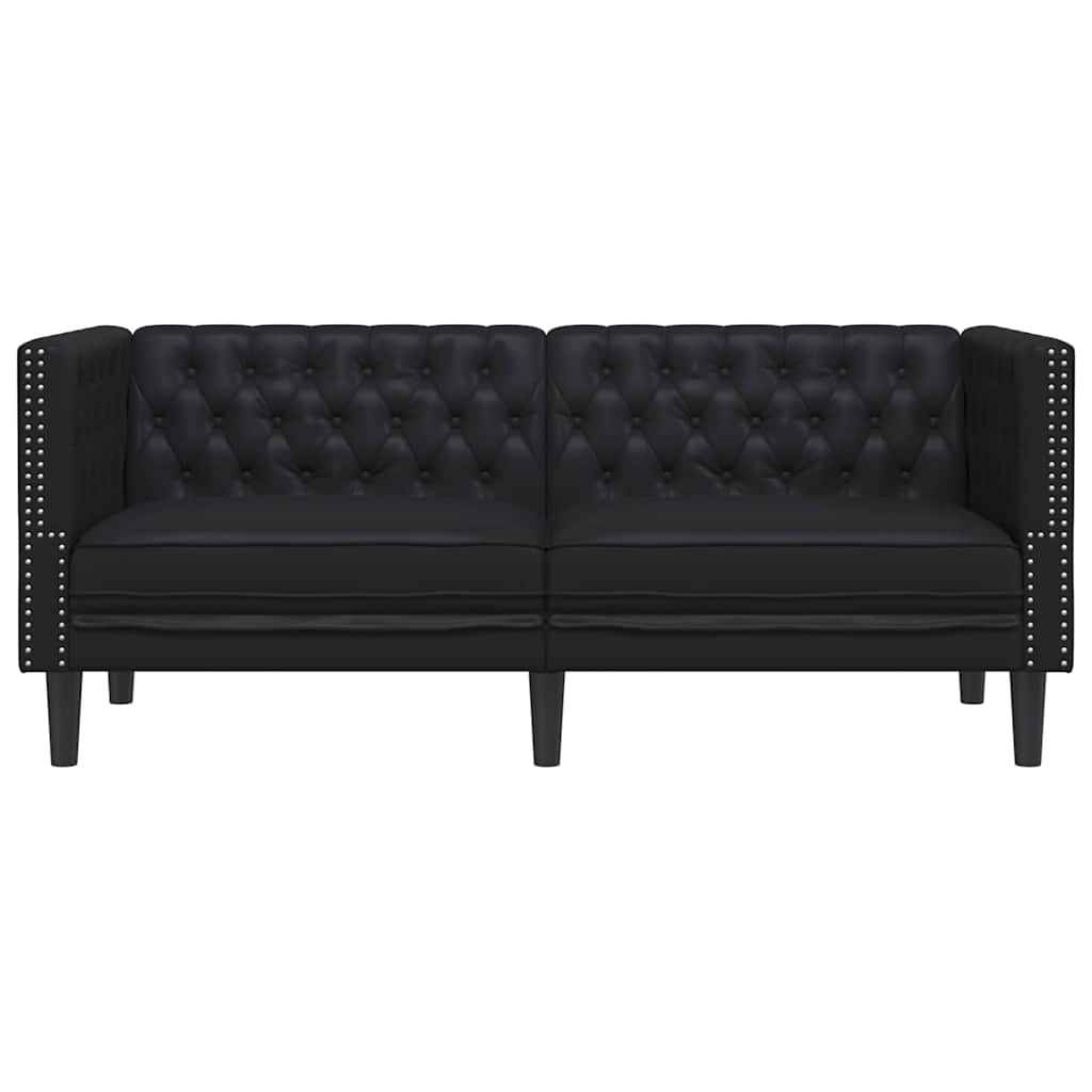 Καναπές Μαύρο 174 x 74,5 x 70,5 εκ. PVC