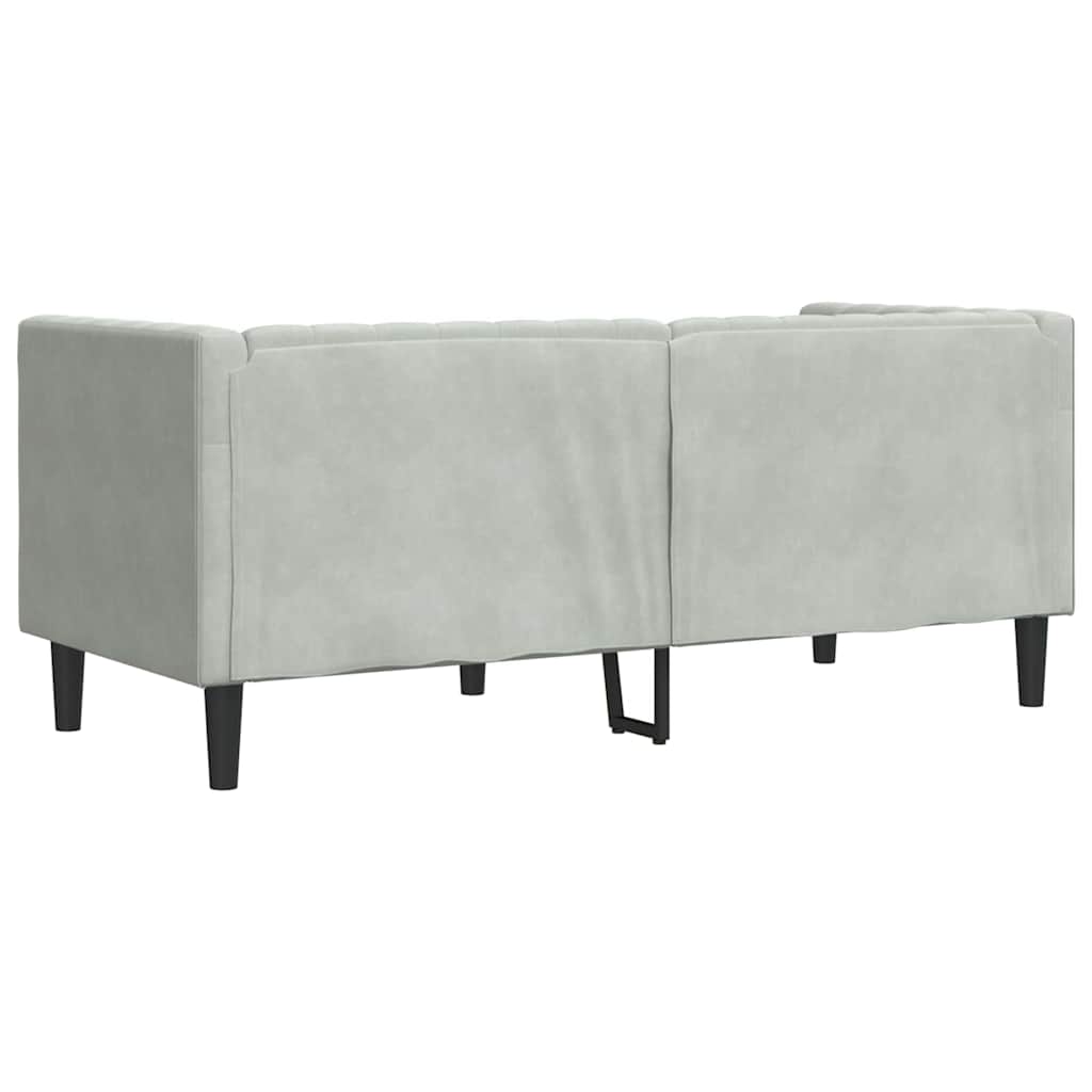 Καναπές Ανοιχτό γκρι 174 x 74,5 x 70,5 εκ. Βελούδο