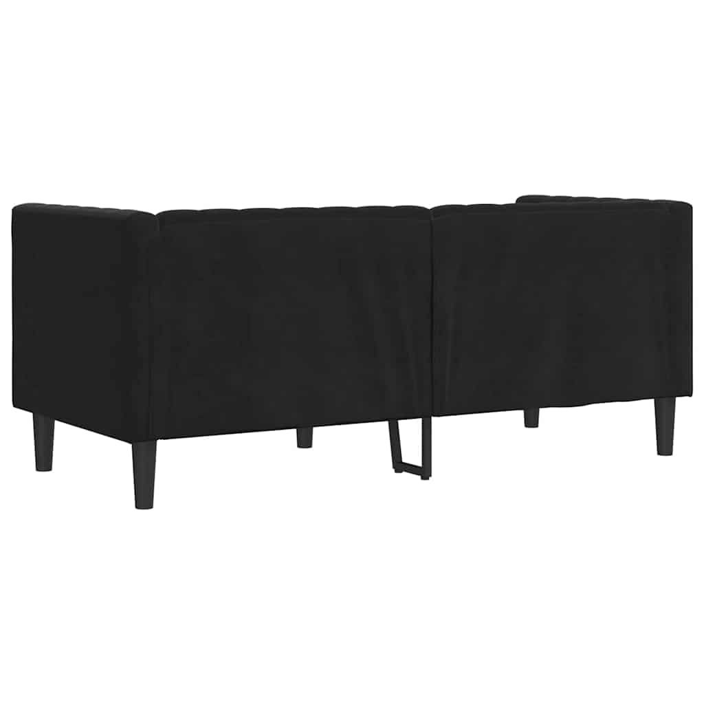Καναπές Μαύρο 174 x 74,5 x 70,5 εκ. Βελούδο