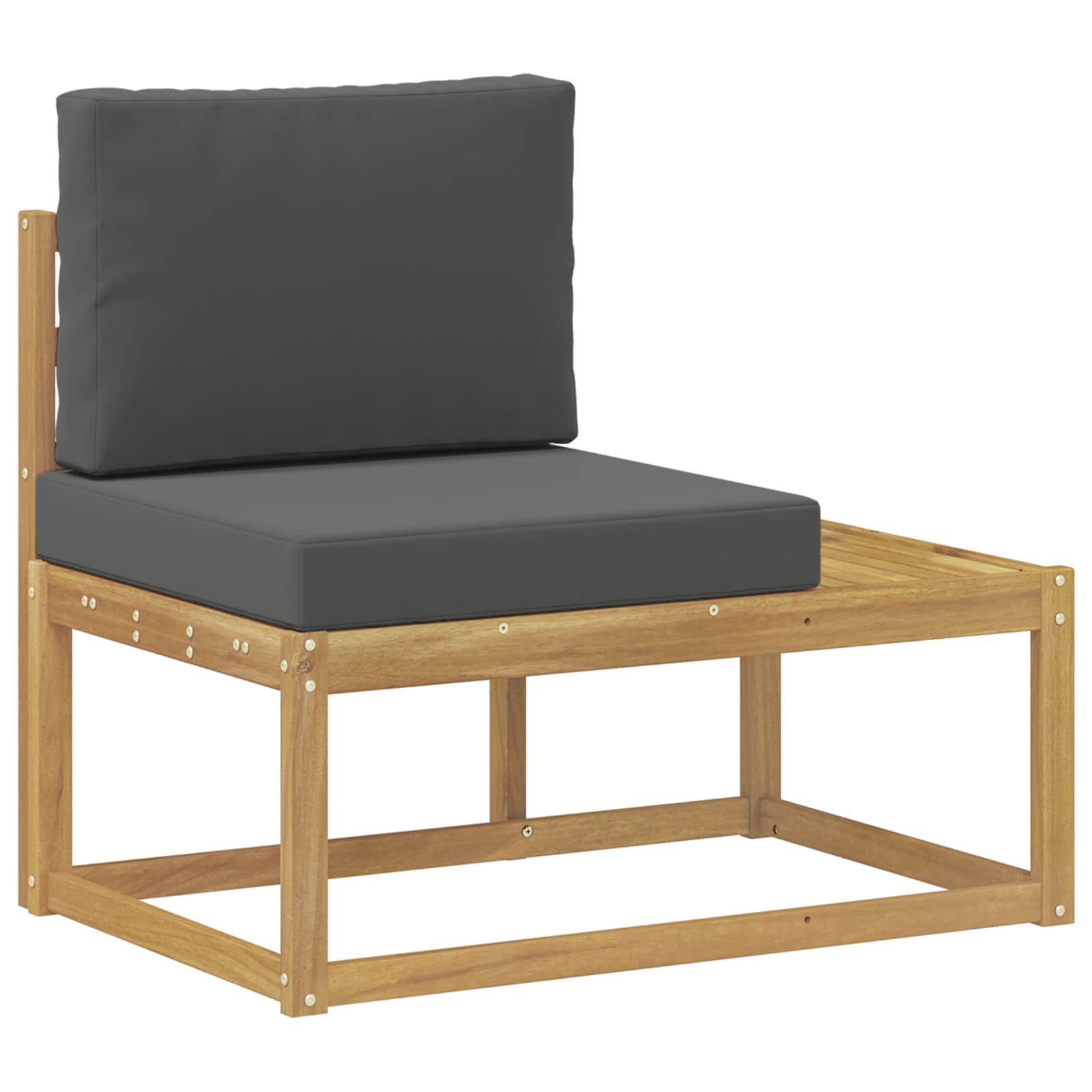Σειρά Καναπέ Εξωτερικού 3 Τεμάχιο Άσπρο και Ανθρακί Πολυεστέρας