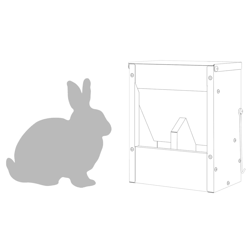 Ταΐστρα Χαμστεριών Μαύρο 20 x 12,5 x 25 εκ. 3 kg