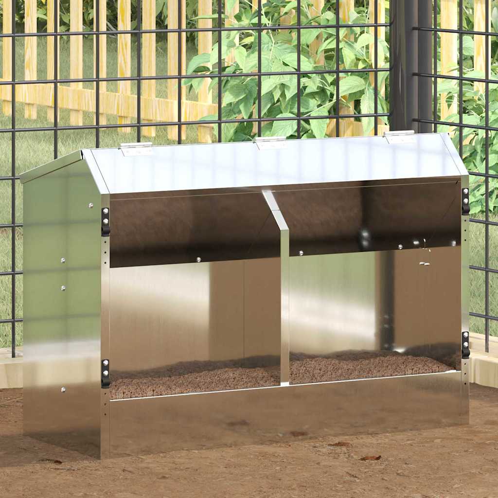 Ταΐστρα Χαμστεριών Ασημί 64,5 x 25,5 x 45,5 εκ. 6 kg