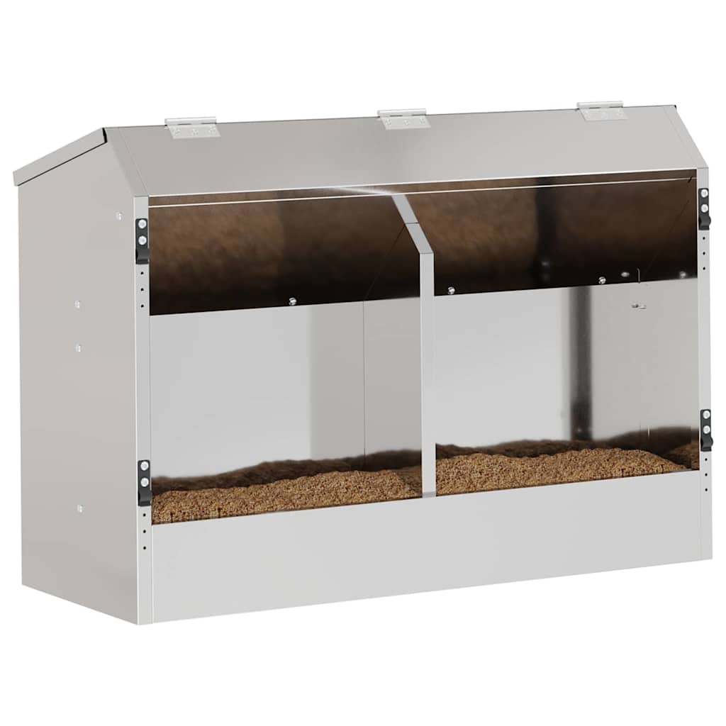 Ταΐστρα Χαμστεριών Ασημί 64,5 x 25,5 x 45,5 εκ. 6 kg