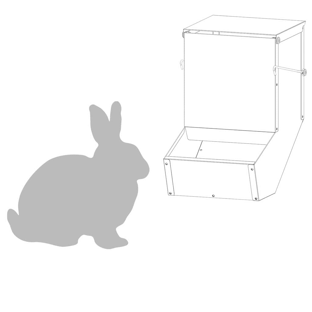 Ταΐστρα Χαμστεριών Μαύρο 17,5 x 26 x 28,5 εκ 1,5 kg