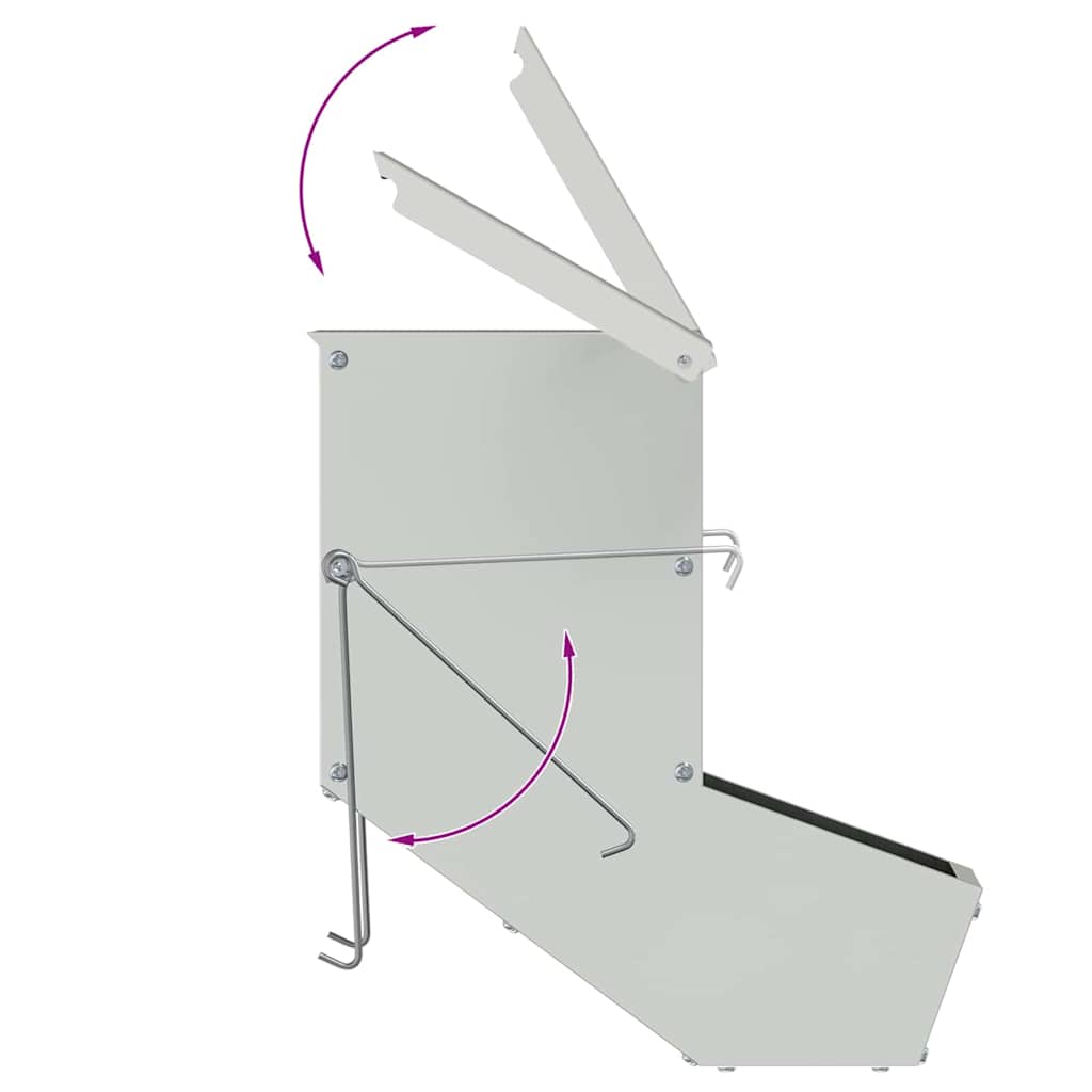 Ταΐστρα Χαμστεριών Ασημί 17,5 x 26 x 28,5 εκ 1,5 kg