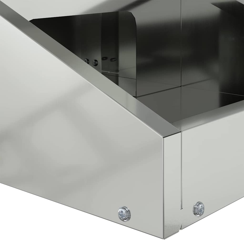 Ταΐστρα ελαφιών Ασημί 28 x 30 x 80 εκ. 3 kg