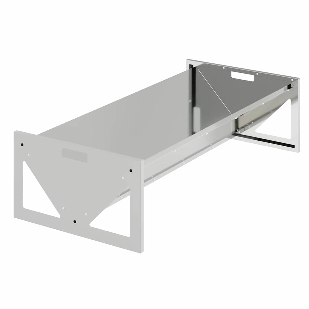 Ταΐστρα για ζώα Ασημί 108 x 50 x 28 εκ 10 kg