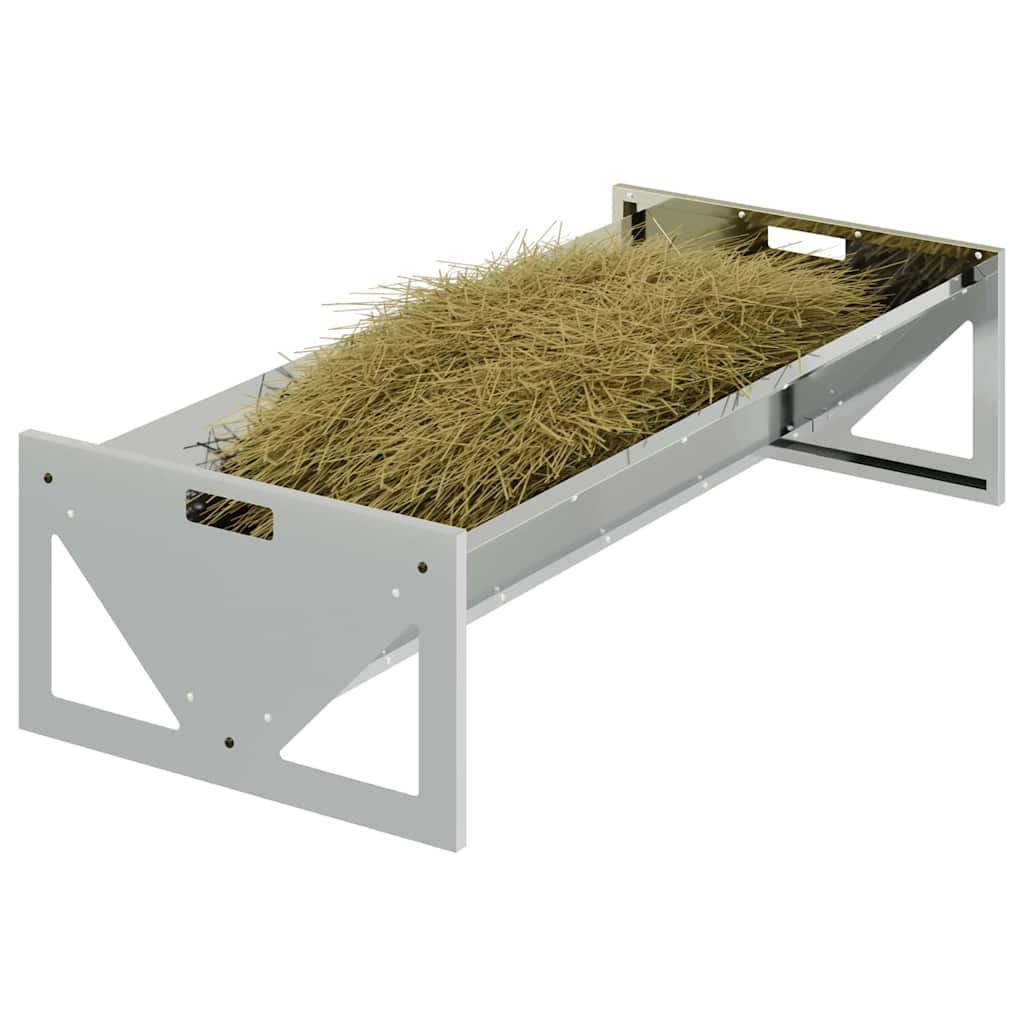 Ταΐστρα για ζώα Ασημί 108 x 50 x 28 εκ 10 kg