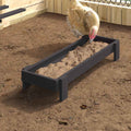 Τάφος ταΐσματος κοτόπουλων Μαύρο 80 x 28 x 13.5 cm