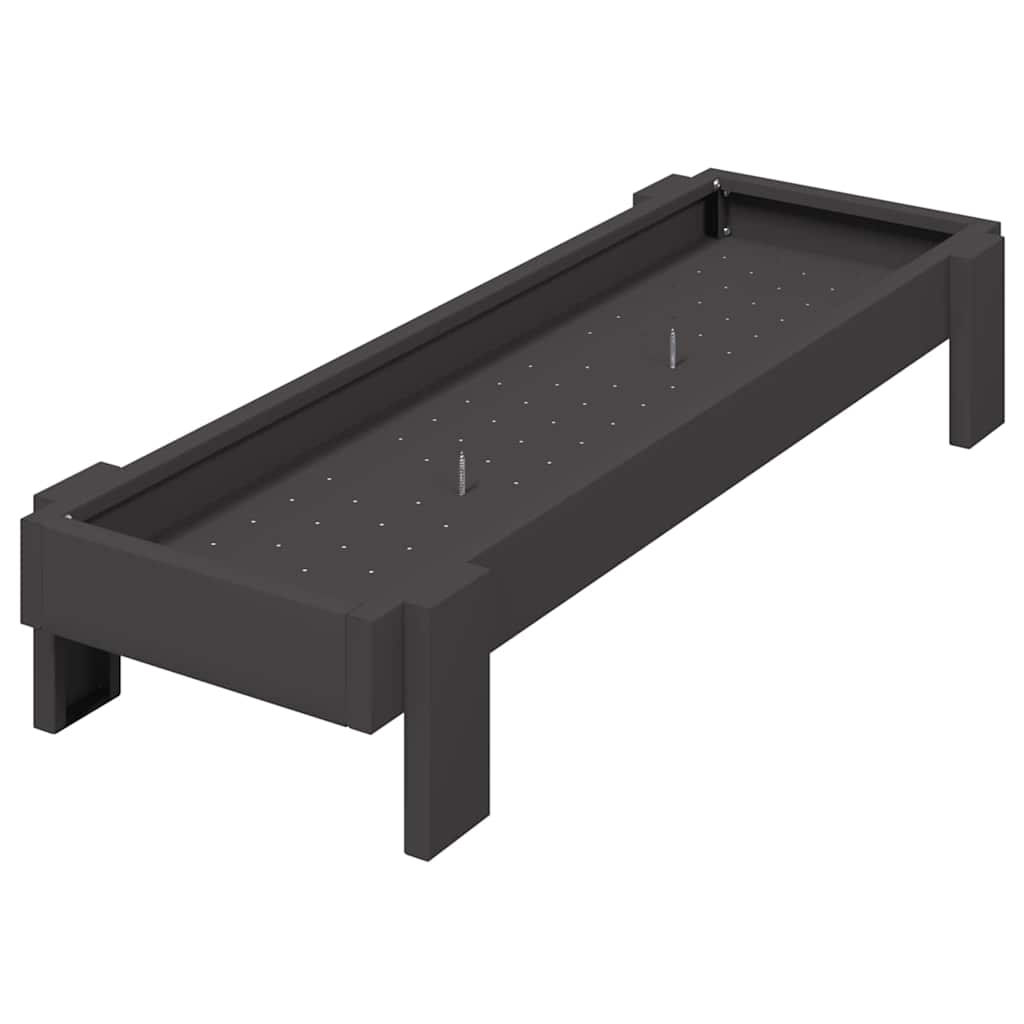 Τάφος ταΐσματος κοτόπουλων Μαύρο 80 x 28 x 13.5 cm