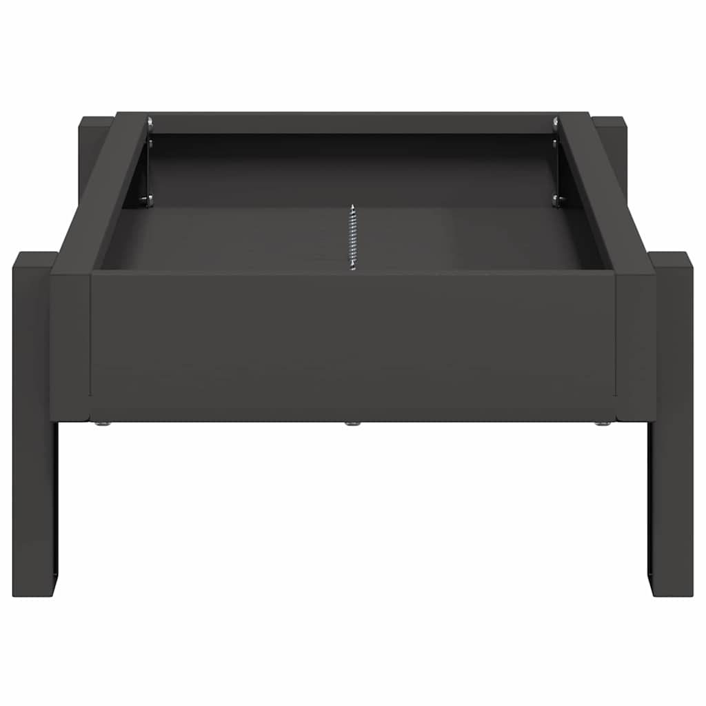 Τάφος ταΐσματος κοτόπουλων Μαύρο 80 x 28 x 13.5 cm