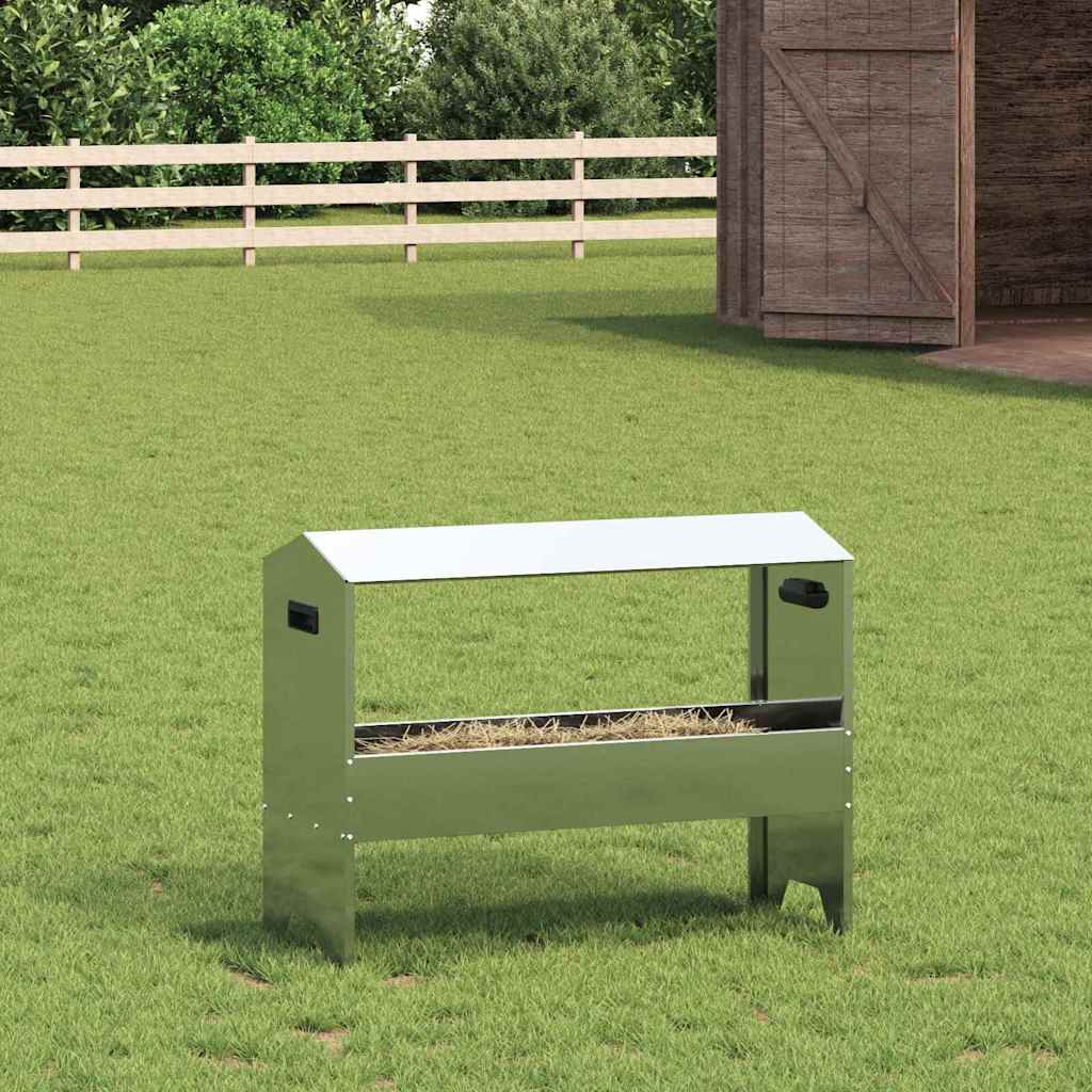 Ταΐστρα για ζώα Ασημί 79 x 35 x 62 εκ. 15 kg