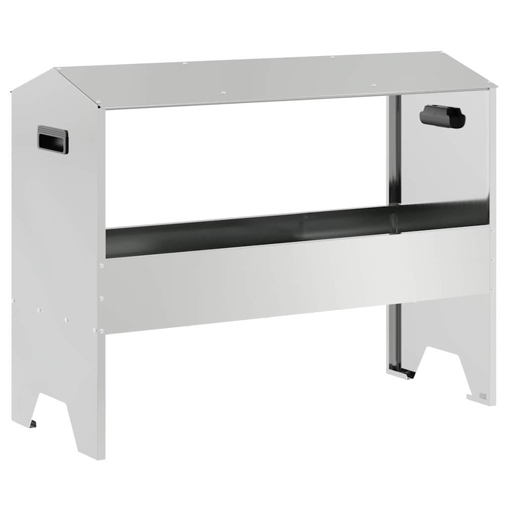 Ταΐστρα για ζώα Ασημί 79 x 35 x 62 εκ. 15 kg