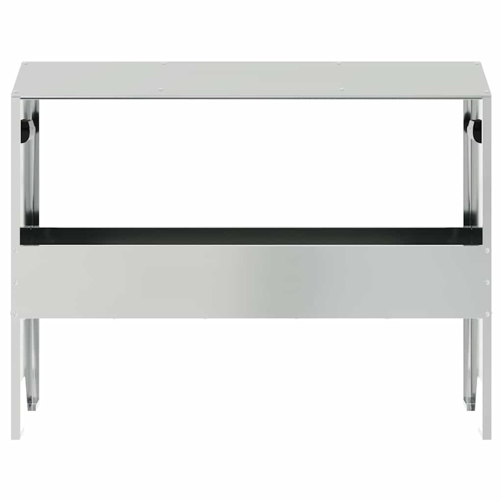 Ταΐστρα για ζώα Ασημί 79 x 35 x 62 εκ. 15 kg
