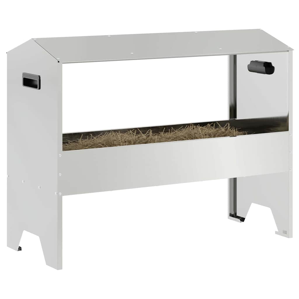 Ταΐστρα για ζώα Ασημί 79 x 35 x 62 εκ. 15 kg