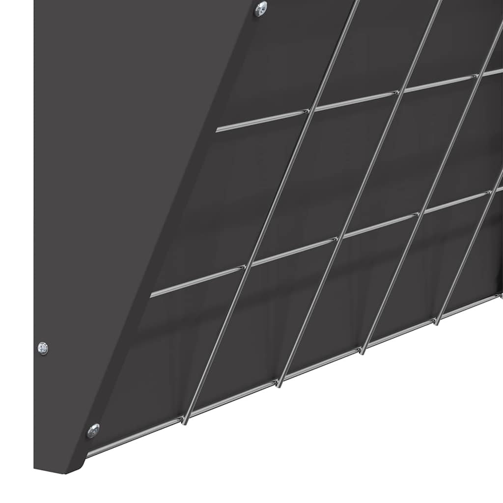 Κρεμαστός τροφοδότης άχυρου Μαύρο 61 x 33 x 66 εκ 5 kg