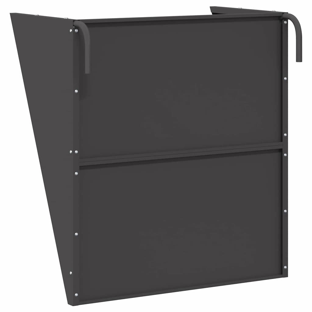 Κρεμαστός τροφοδότης άχυρου Μαύρο 61 x 33 x 66 εκ 5 kg