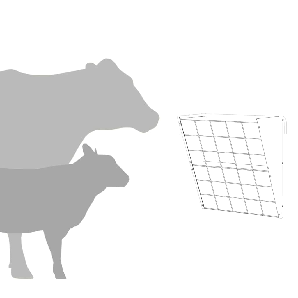 Κρεμαστός τροφοδότης άχυρου Μαύρο 61 x 33 x 66 εκ 5 kg