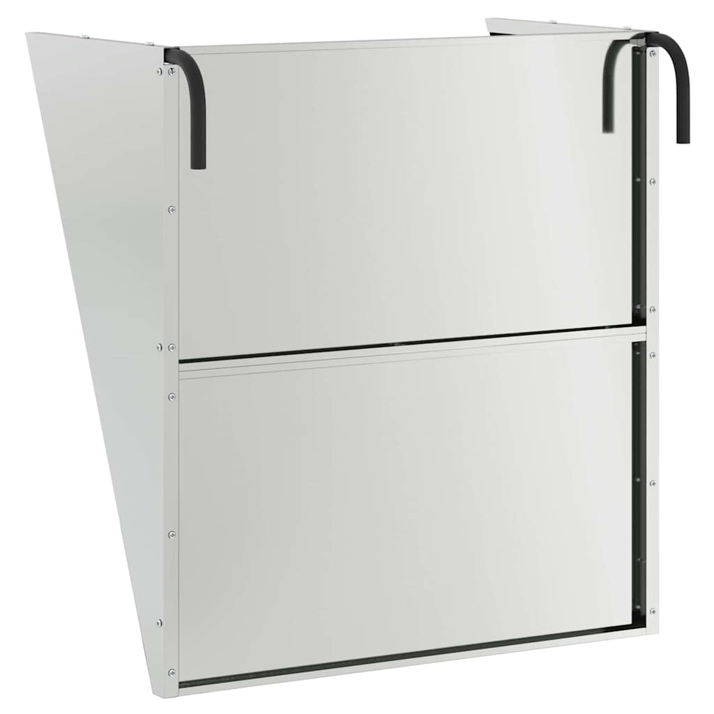 Κρεμαστός τροφοδότης άχυρου Ασημί 61 x 33 x 66 εκ 5 kg