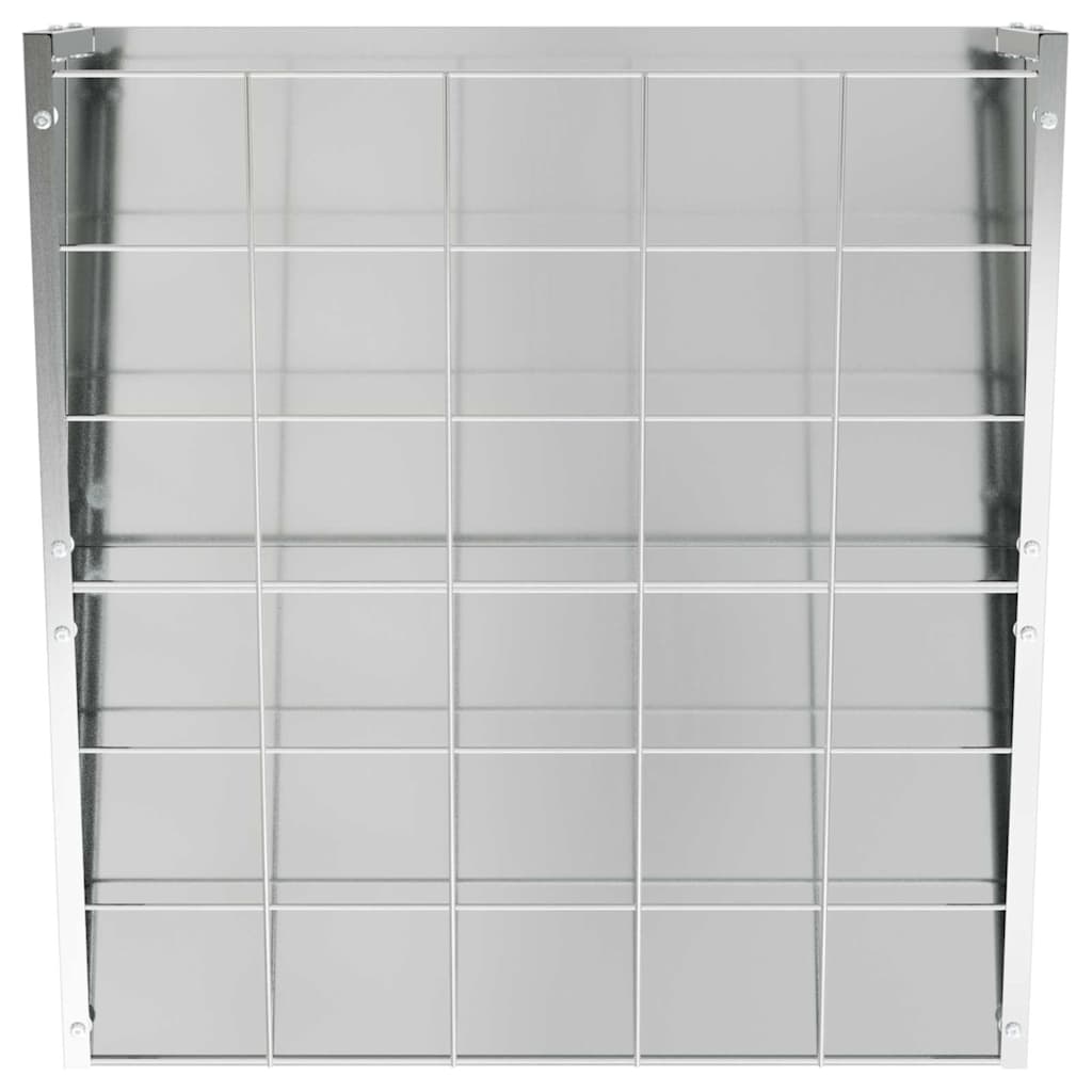 Κρεμαστός τροφοδότης άχυρου Ασημί 61 x 33 x 66 εκ 5 kg