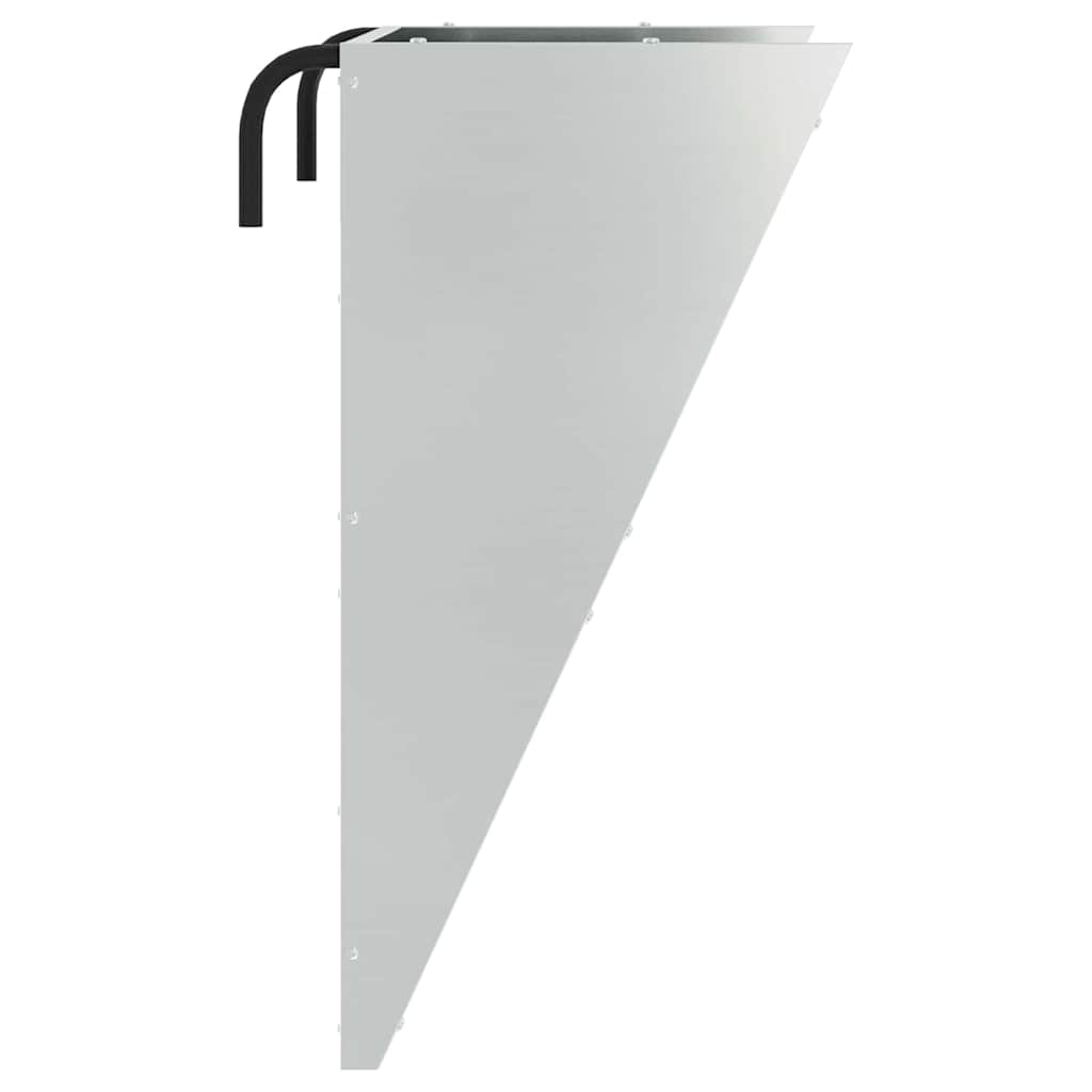 Κρεμαστός τροφοδότης άχυρου Ασημί 61 x 33 x 66 εκ 5 kg