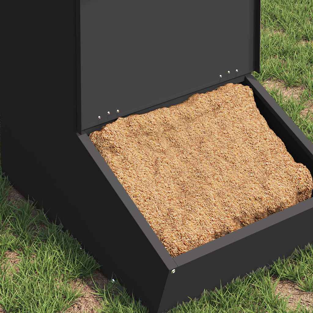 Ταΐστρα Γουρουνιών Μαύρο 55 x 38 x 76 εκ. 20 kg