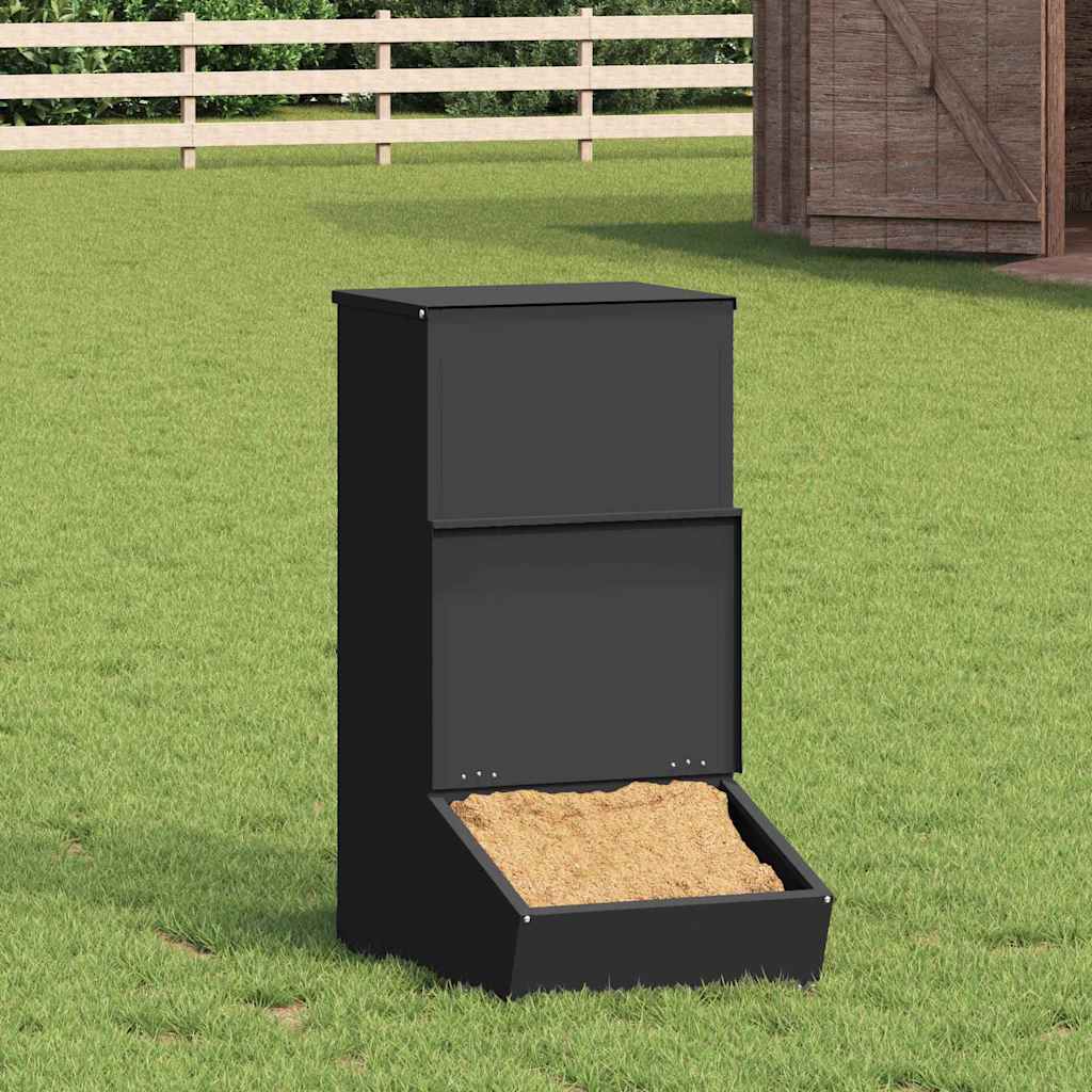 Ταΐστρα Γουρουνιών Μαύρο 55 x 38 x 76 εκ. 20 kg