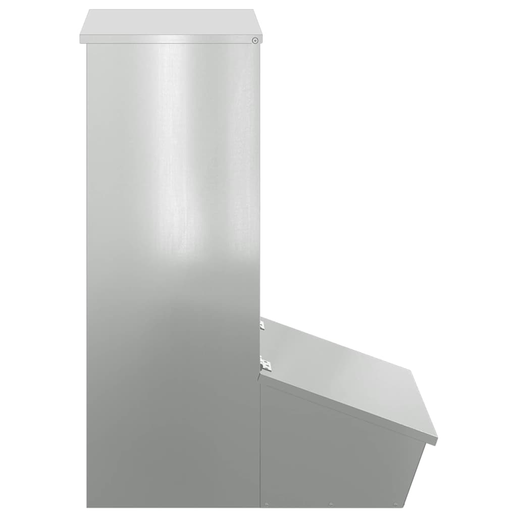 Ταΐστρα Γουρουνιών Ασημί 55 x 38 x 76 εκ. 20 kg