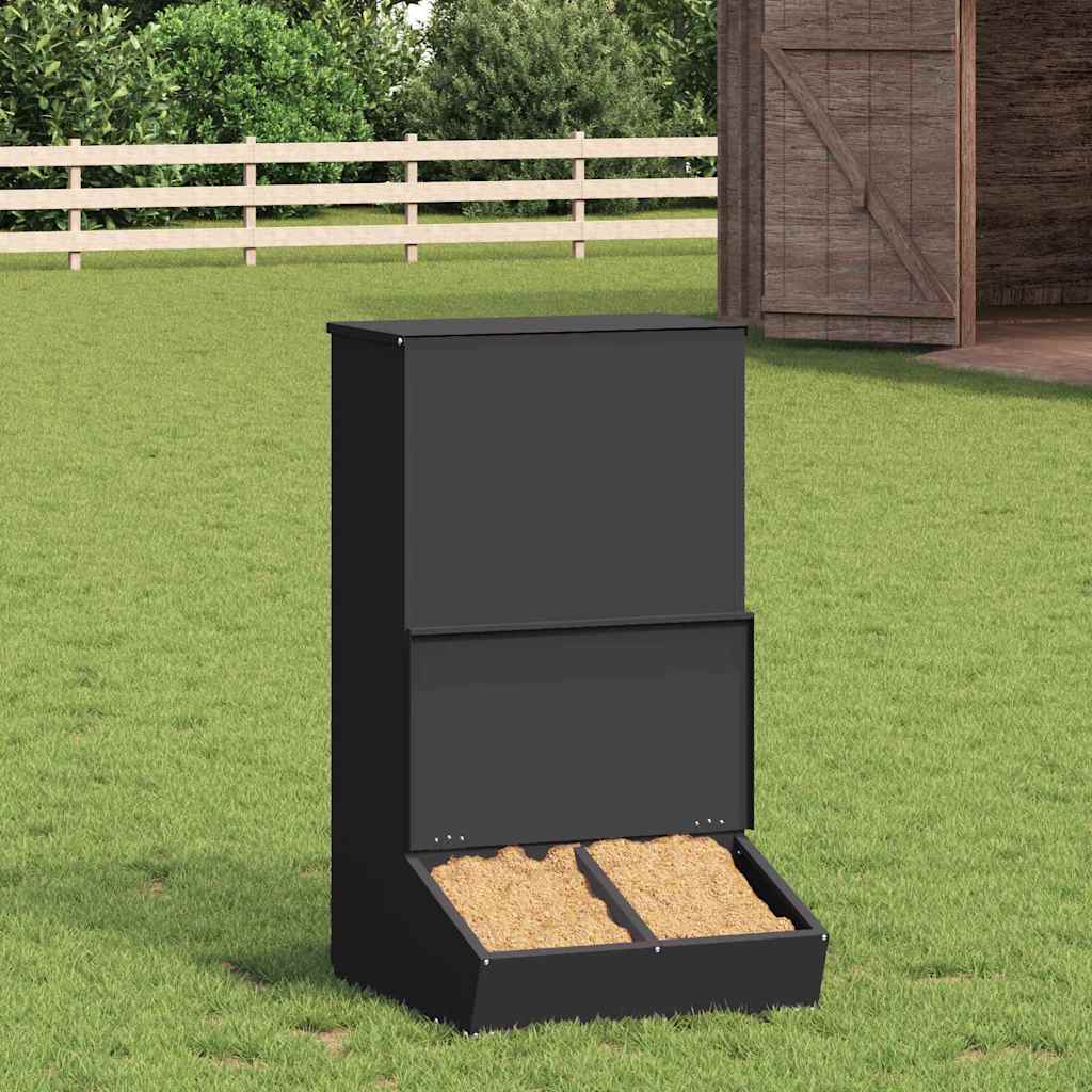 Ταΐστρα Γουρουνιών Μαύρο 55 x 51 x 91,5 εκ. 20 kg