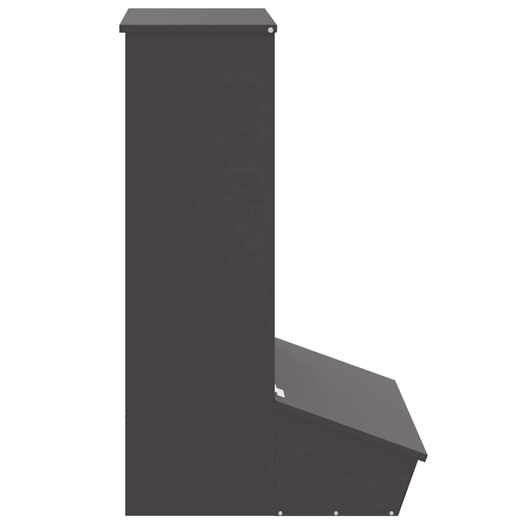 Ταΐστρα Γουρουνιών Μαύρο 55 x 51 x 91,5 εκ. 20 kg