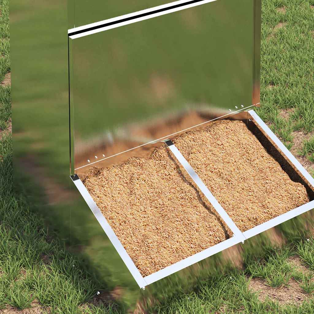 Ταΐστρα Γουρουνιών Ασημί 55 x 51 x 91,5 εκ. 20 kg