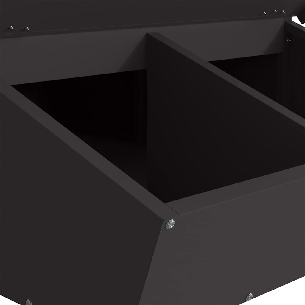 Ταΐστρα Γουρουνιών Μαύρο 82 x 51 x 91,5 εκ. 20 kg